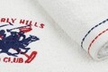 Set 2 prosoape de baie, Beverly Hills Polo Club, 401, 70x140 cm, 100% bumbac, alb