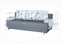 Canapea Extensibila Roma Grey Blue Anemone 205x90x86 cm, cu lada de depozitare