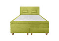 Pat matrimonial, Stockholm, Classic E, 180x200 cm, saltea tip Pocket, topper memory, Verde