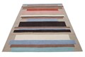 Covor Lines Bedora,100x200 cm, 100% lana, multicolor, finisat manual