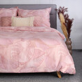 Lenjerie de pat pentru o persoana Gallo, Homla, 2 piese, 140x200 cm, microfibra din poliester, roz