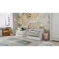 Pat multifunctional pentru o persoana, 90x190 cm, Leonie 23, Inter Link, lemn, alb
