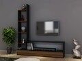 Comoda TV AKEL, Gauge Concept, 152x30x169 cm, PAL, aluna/negru