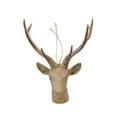 Glob Deer head, Decoris, 8.5x10x13.5 cm, plastic, maro