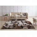 Covor Pebble Koberec Bezova, 170 x 240 cm, 100% poliester, bej/maro/gri