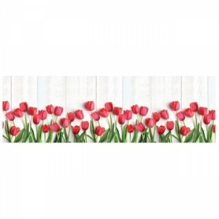 58x140 cm, Alb/Verde/Rosu