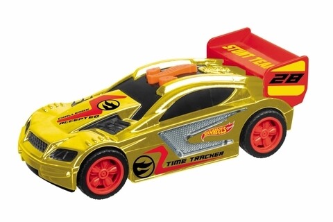 Masinuta cu lumini si sunete Time Tracker, Hot Wheels, auriu