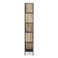 Biblioteca, Regular Wood, Bizzotto, 60x26x158 cm, otel/lemn de brad