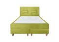 Pat matrimonial, Stockholm, Classic E, 180x200 cm, saltea tip Pocket, topper memory, Verde