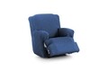 Husa fotoliu cu recliner elastica bi-stretch, Arion, albastru C/3