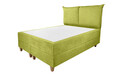 Pat matrimonial, Stockholm, Pillows E, 180x200 cm, saltea tip Pocket, topper memory, Verde