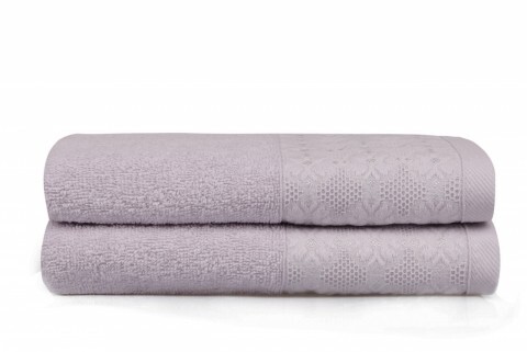 Set 2 prosoape de maini 50x90 cm, 100% bumbac, Soft Kiss, Era  Lilac