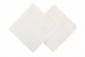 Set 2 prosoape de maini 50x90 cm, 100% bumbac, Saheser, Zarif  White