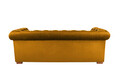 Canapea Oxford Chesterfield, 93x214x75 cm, 3 locuri, Mustard