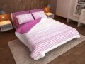 Lenjerie de pat Percale Luxury 2 persoane Brushstroke Purple - Bumbac 100%