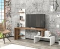 Mobilier living Raffline, 1 corp, 124x30x100 cm, PAL , maro