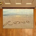 Covoras de intrare Love on the sand, Casberg, 38x58 cm, poliester, multicolor