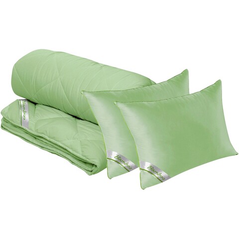 Set Bamboo Sense, 2 perne 50x70 cm si pilota matlasata 300g/mp, 180x200 cm