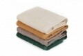 Set 4 prosoape de baie cu cos Beverly Hills Polo Club, 30x30 cm,  100% bumbac, alb/mustar/maro/verde inchis