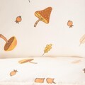 Lenjerie de pat King Size, Shroom, Homla, 3 piese, 200x220 cm, microfibra, ecru