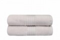 Set 2 prosoape de maini, Hobby, Mira, 50x90 cm, 100% bumbac, albastru deschis
