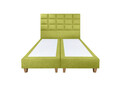 Pat matrimonial, Stockholm, Cubic E, 140x200 cm, saltea tip Pocket, topper memory, Verde