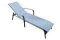 Perna sezlong Alcam, Midsummer, 195x50x3 cm, microfibra matlasata, Blue Jeans