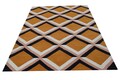 Covor Combs Bedora,100x200 cm, 100% lana, multicolor, finisat manual