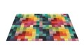 Covor Patch Bedora, 80x150 cm, 100% lana, multicolor, finisat manual