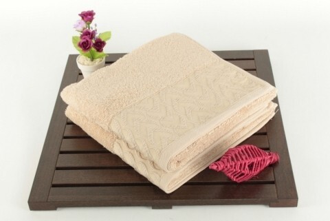 Set 6 prosoape 30x50 cm, 100% bumbac, Saheser, Kalp  Brown