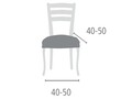 Set 2 huse scaun elastice bi-stretch, Sucre, caramiziu C/9