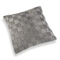 Perna decorativa Relleno Gris, Versa, 45x45 cm, catifea