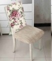 Husa spatar scaun 47x100 cm, Pink Flower, 100% bumbac, roz