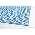 Covor reversibil, Rhombus Blue-White, Bizzotto, 120x180 cm