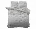 Lenjerie de pat dubla Wood Fabric Grey, Royal Textile, 3 piese, 200 x 220 cm, 100% bumbac, gri