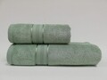 Set 2 prosoape de baie Josy, Class, 100% bumbac, verde