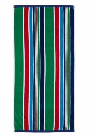 Prosop de plaja Stripe Blue, Heinner, 70 x 140 cm, 80% bumbac/ 20% poliester, multicolor