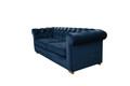 Canapea Oxford Chesterfield, 93x183x75 cm, 2 locuri, Albastru