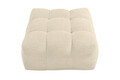 Pouf Bellezza 90x90x43 cm, Ivory