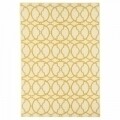 Covor indoor outdoor Interlaced Ivory, Floorita, 133 x 190 cm, polipropilena, crem/portocaliu