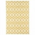 Covor indoor outdoor Interlaced Ivory, Floorita, 133 x 190 cm, polipropilena, crem/portocaliu