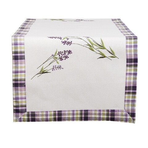 Traversa de masa, Lavender Love, Clayre & Eef, 40x120 cm, bumbac