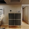 Comoda Momentum Multiuse, Maison in Design, 90 x 30 x 110 cm, PAL, oak/negru
