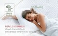 Saltea Ortopedica, Hipoalergenica, Premium Bamboo Memory Latex, 140x190 cm, H 26 cm, Arcuri Pocket, 7 Zone de Confort