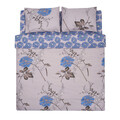 Lenjerie de pat dubla Flo, Heinner Home, 4 piese, 100% bumbac, albastru