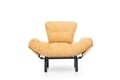 Fotoliu extensibil Nitta Single, Futon,135x70 cm,metal, mustar
