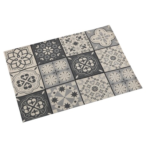 Suport pentru farfurie Grey Mosaic, Versa, 36x48 cm, poliester, gri