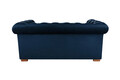 Canapea Oxford Chesterfield, 93x183x75 cm, 2 locuri, Albastru