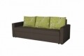 Canapea extensibila Firenze Dark Chocolate Jasmine Flower 218x85x85 cm, cu lada de depozitare