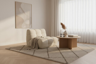 120x104 cm, Bej sand, Fotoliu